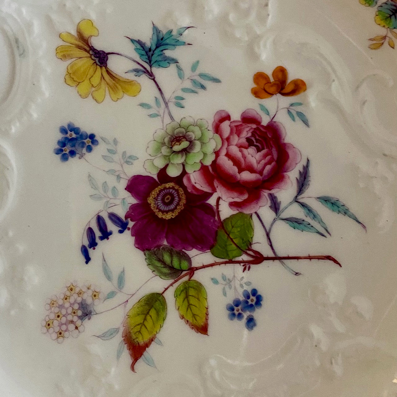 Antique 19th Century Hand Painted Porcelain F176
