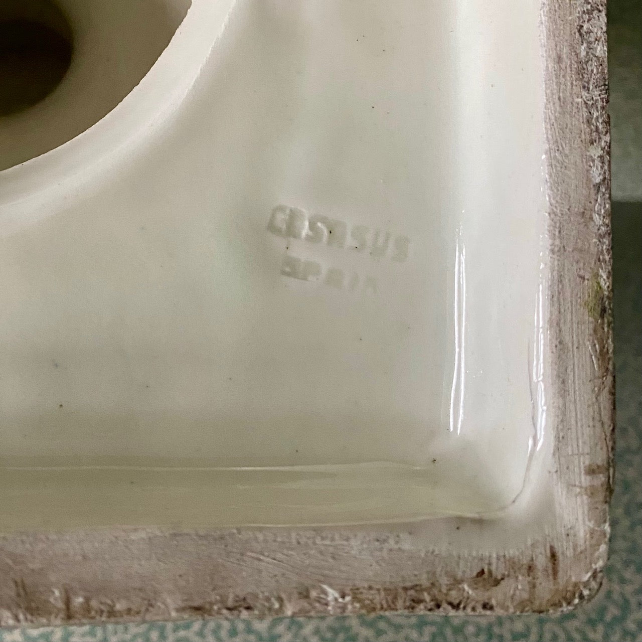 Pair Large White Ceramic Urns