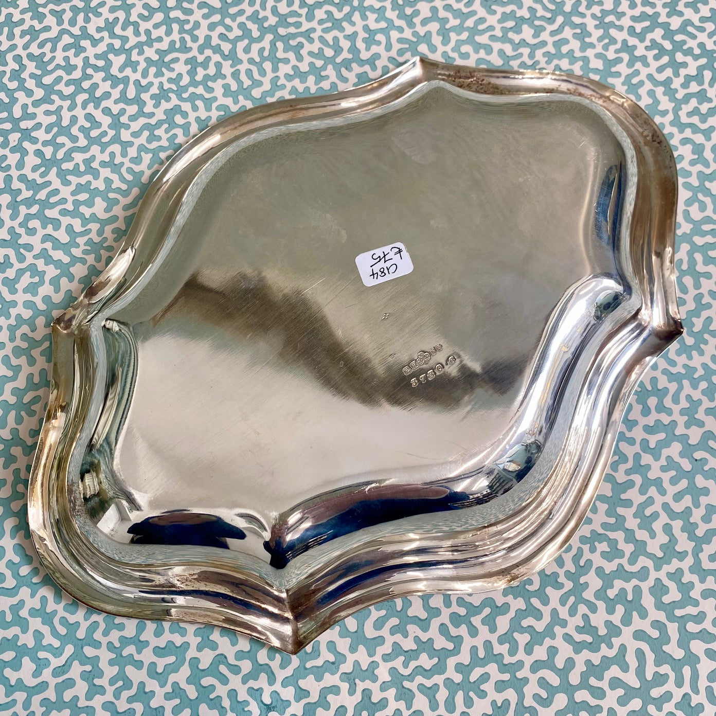 Charming Decorative Silver Plated Oval Dish C184