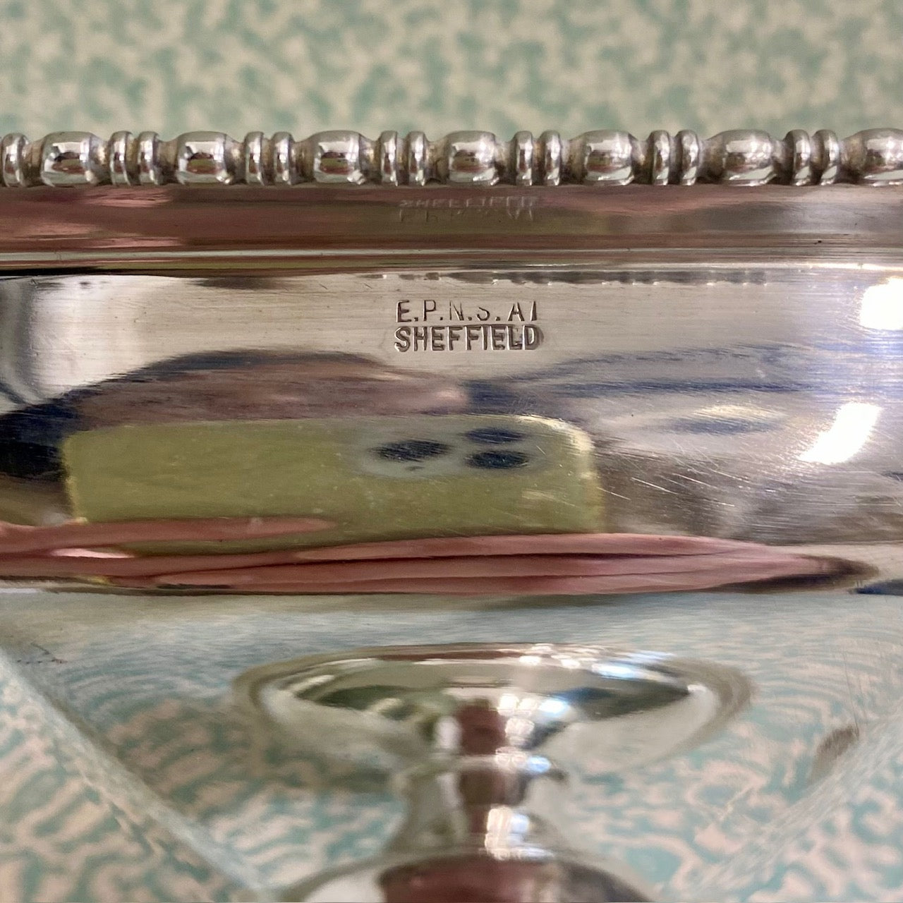 Octagonal Silver Plated Pedestal Tazza G121