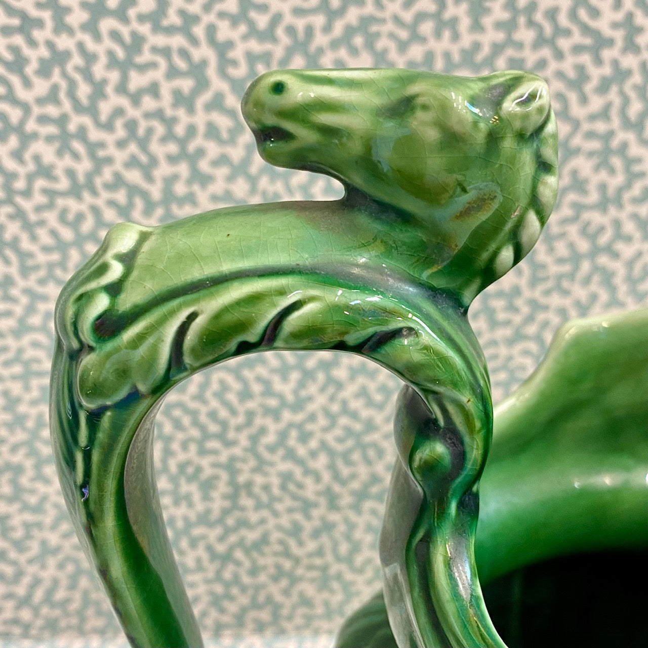 Large Green Arthur Wood Jug D167