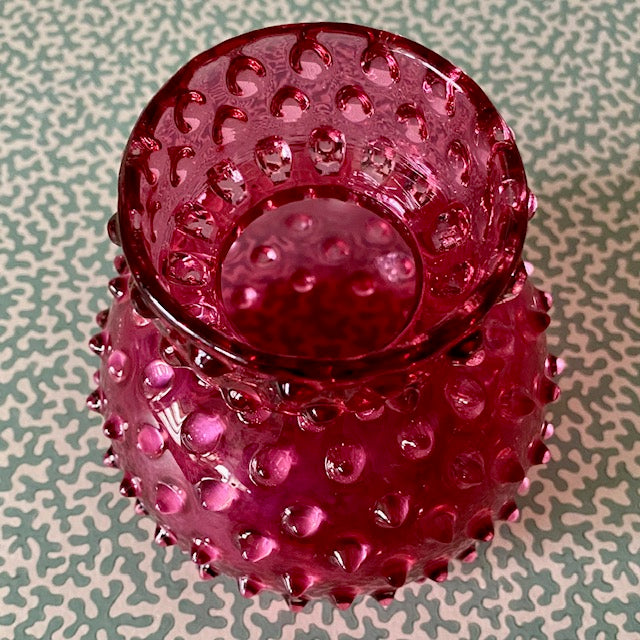Victorian Cranberry Hyacinth Vase
