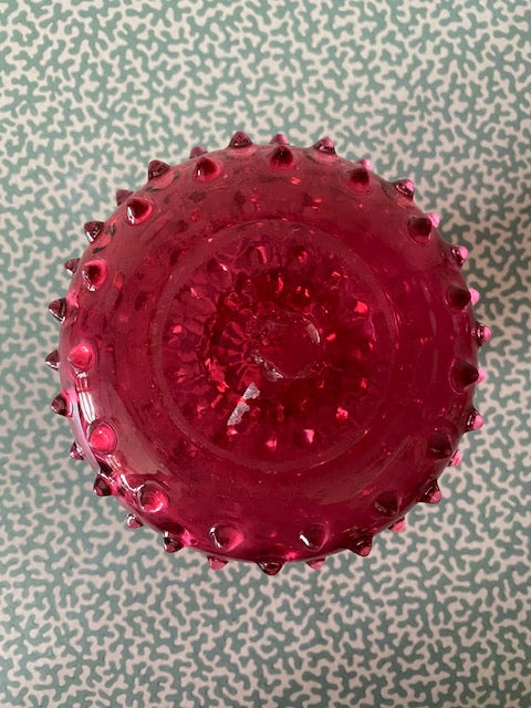 Victorian Cranberry Hyacinth Vase