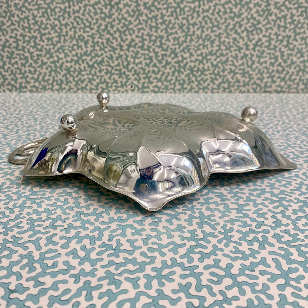 Silver Plated Leaf Dish F158