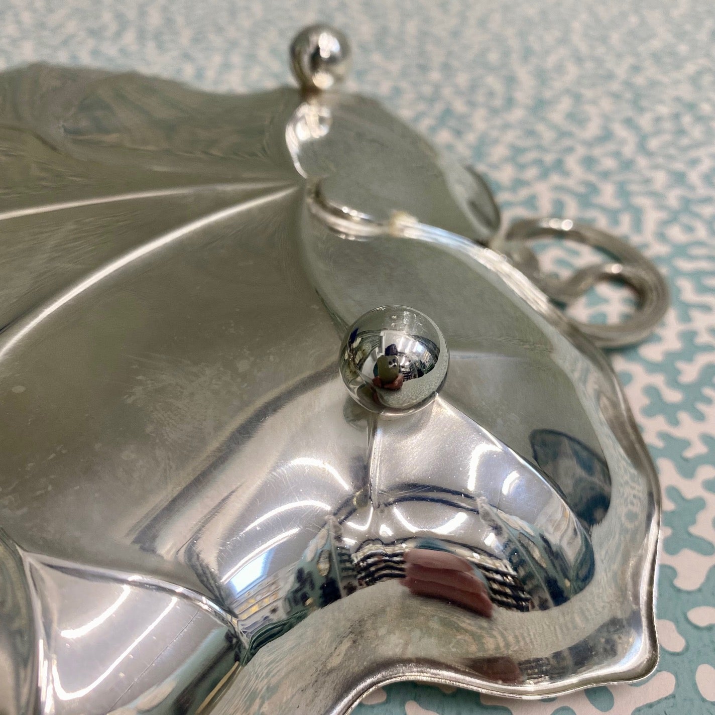 Silver Plated Leaf Dish F158