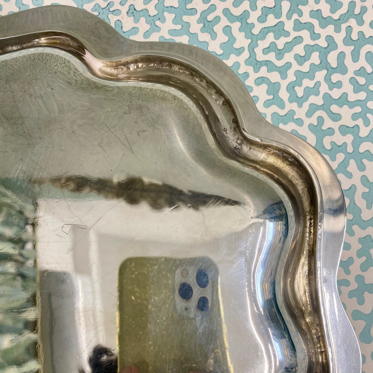 Silver Plated Oval Scalloped Edged Tray 907