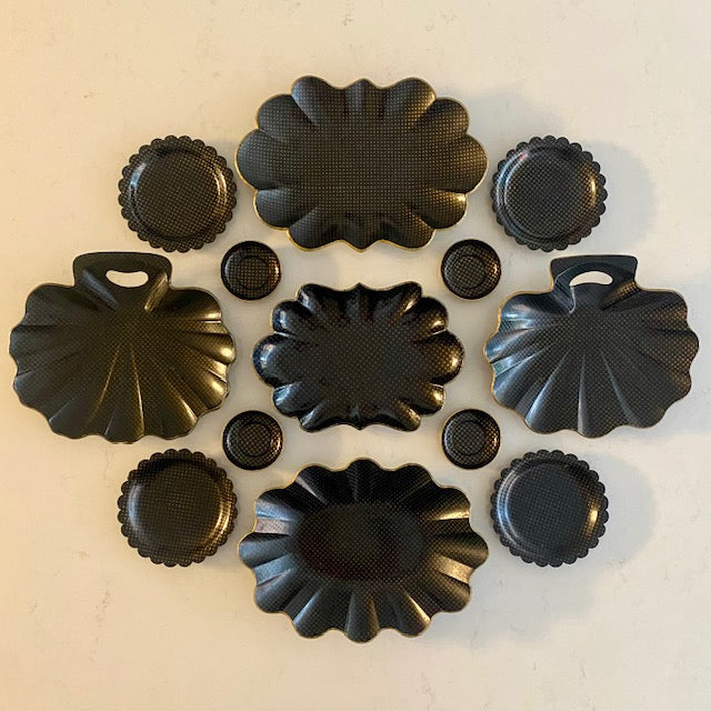 Black Papier Mache Display