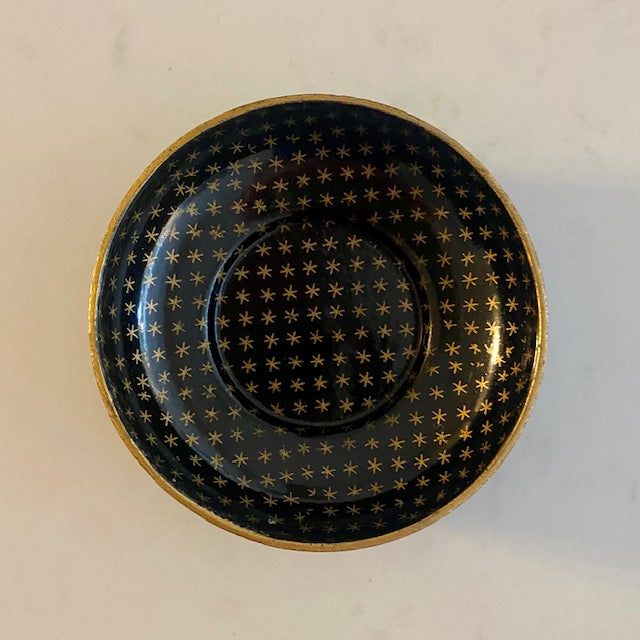 Antique Black Papier Mache Display