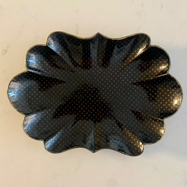 Antique Black Papier Mache Display