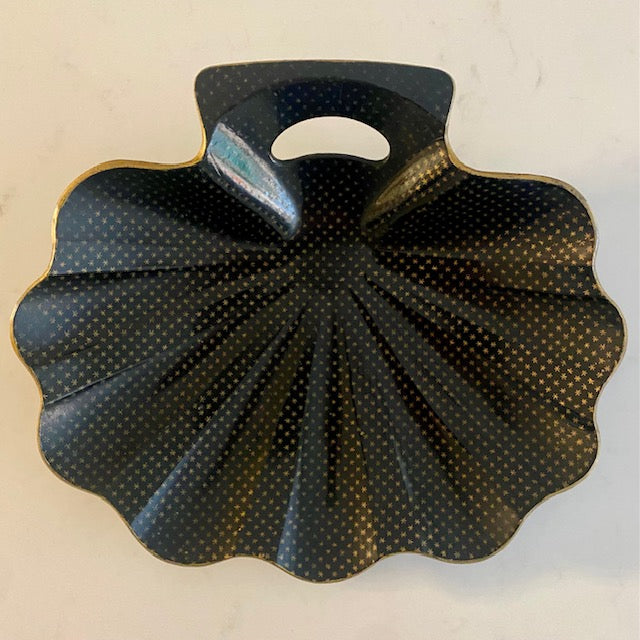 Antique Black Papier Mache Display