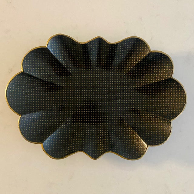 Antique Black Papier Mache Display