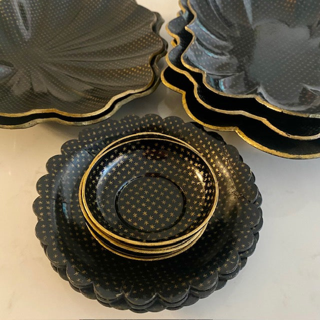 Black Papier Mache Display