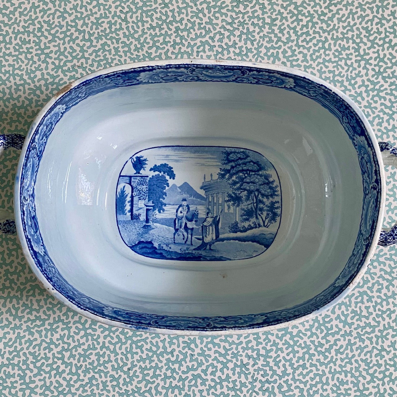 Beautiful Rare Large Blue & White Jardiniere G145