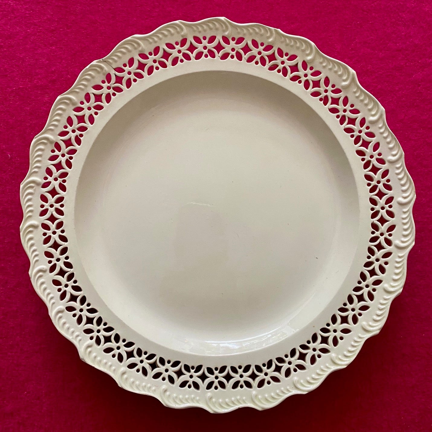 Antique Leeds Creamware Display