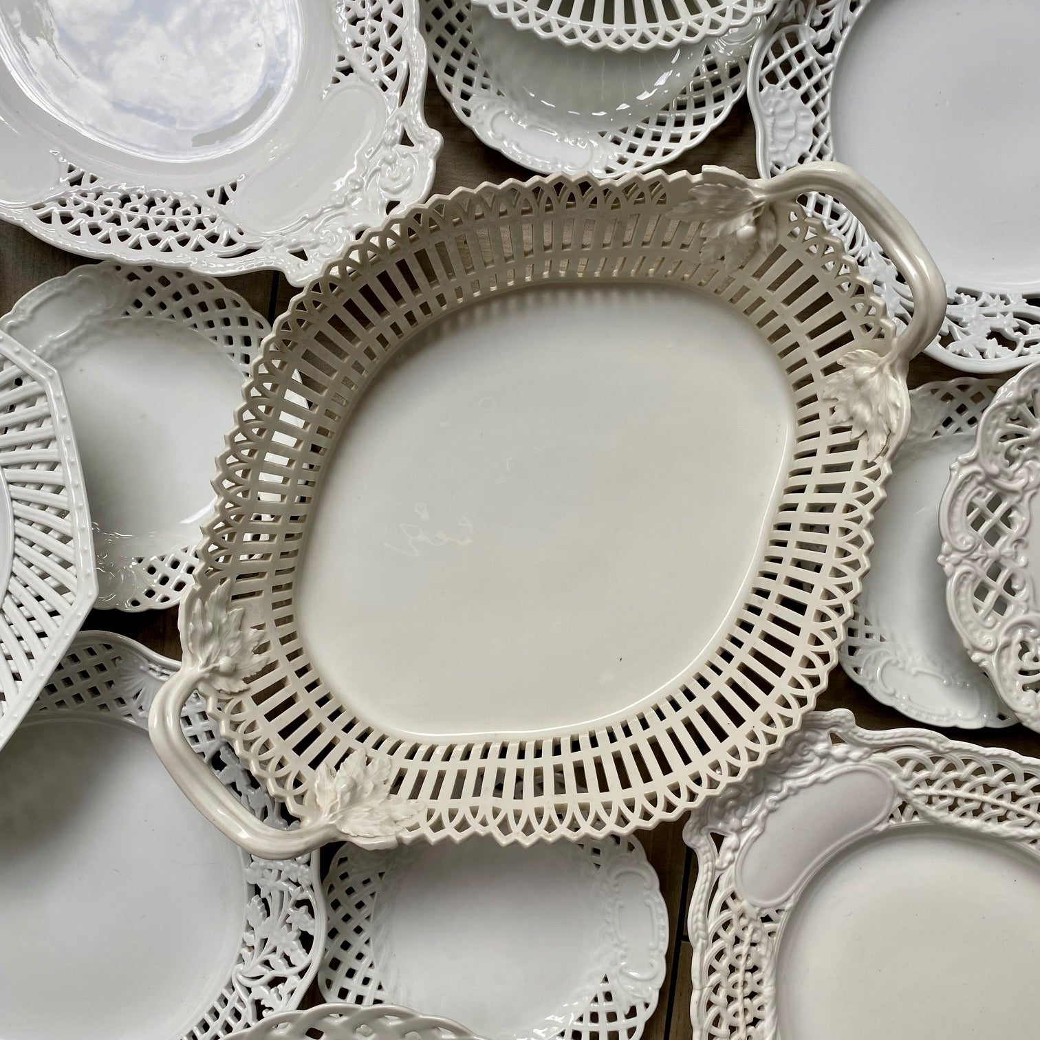 Antique White Lattice