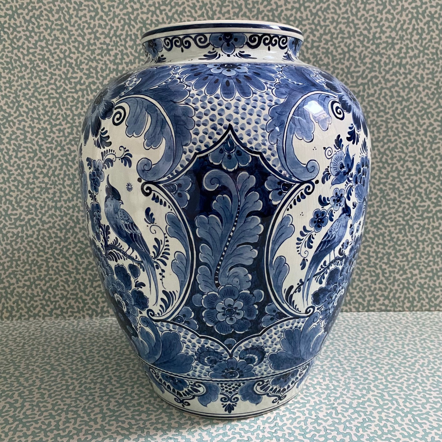 Large Delft (Modern) Blue & White Vase W69