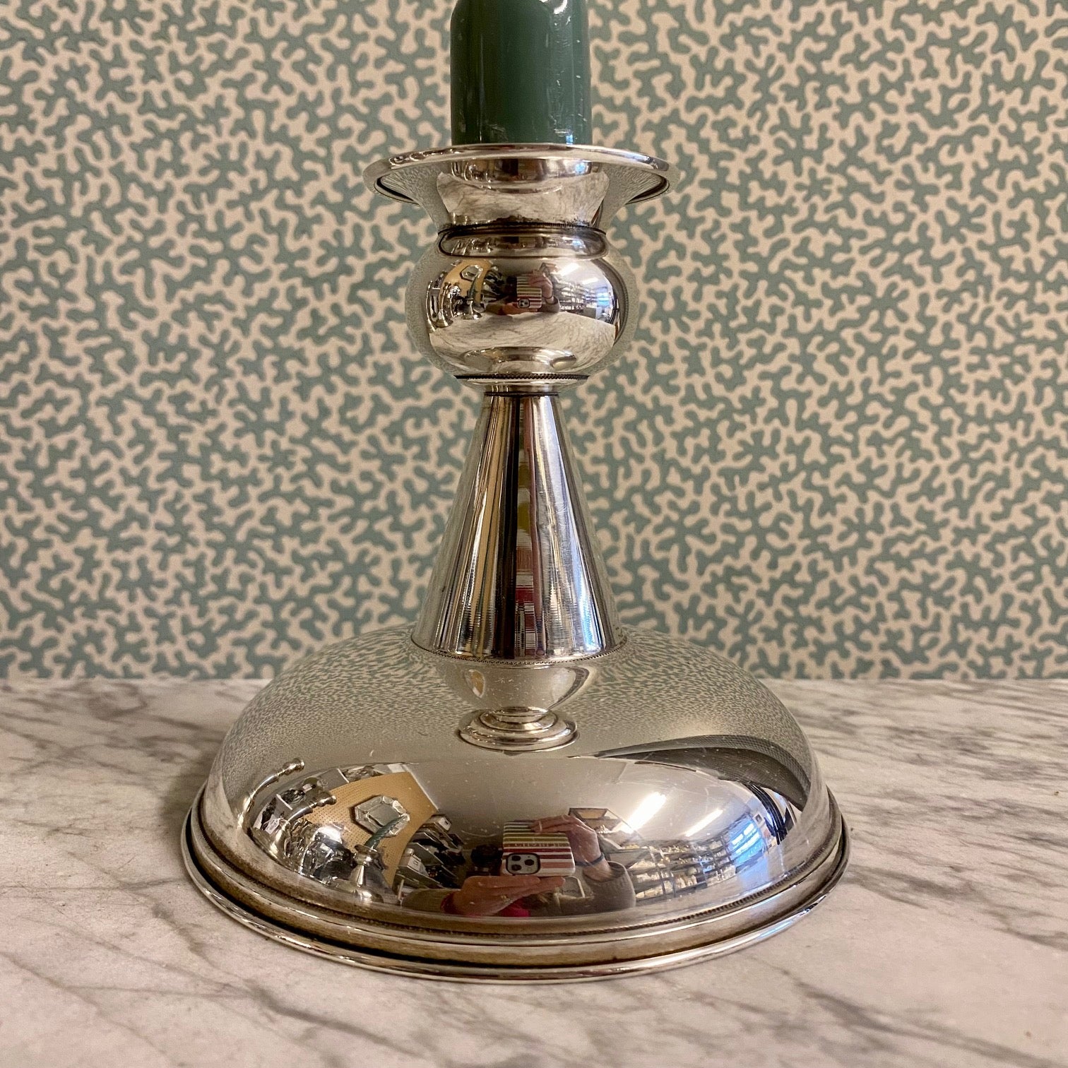 W93 FABULOUS PAIR MID CENTURY DANISH STERLING SILVER CANDLESTICKS
