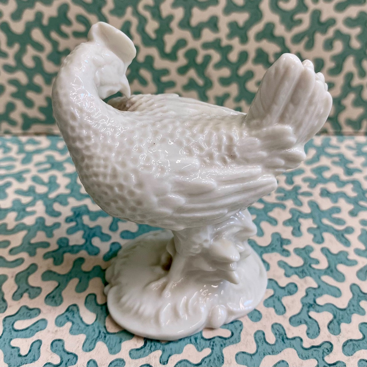 Mini Porcelain Figurine of a Hen G160