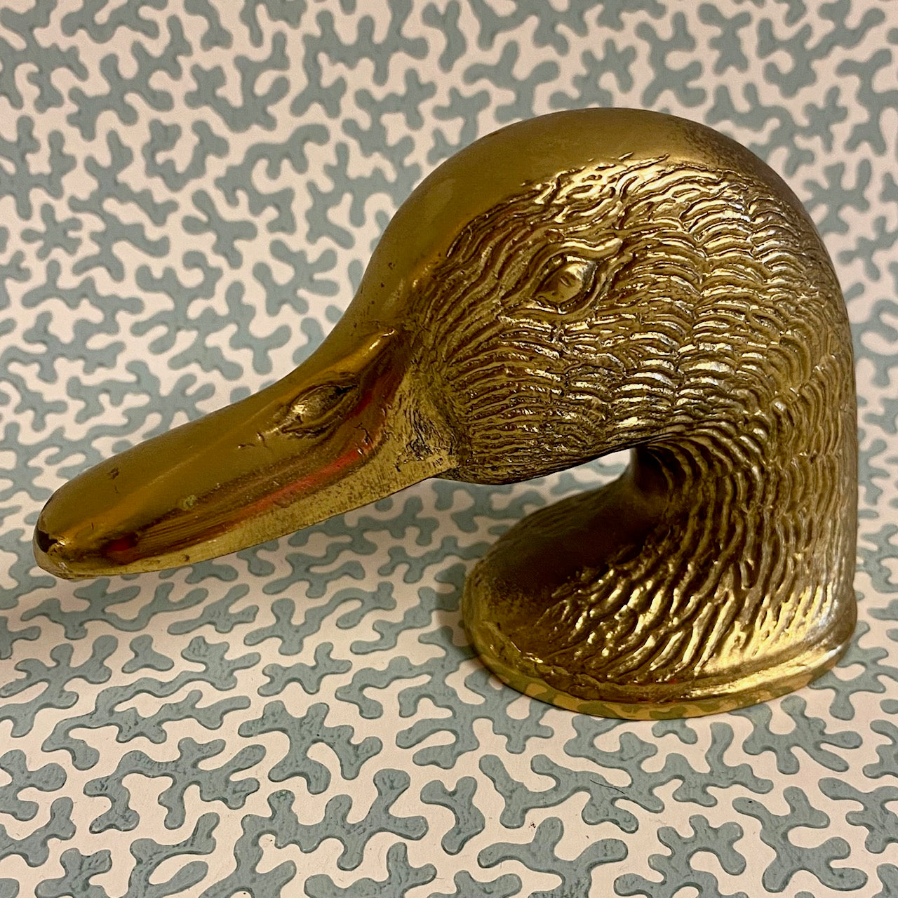 VINTAGE BRASS DUCK BOTTLE OPENER