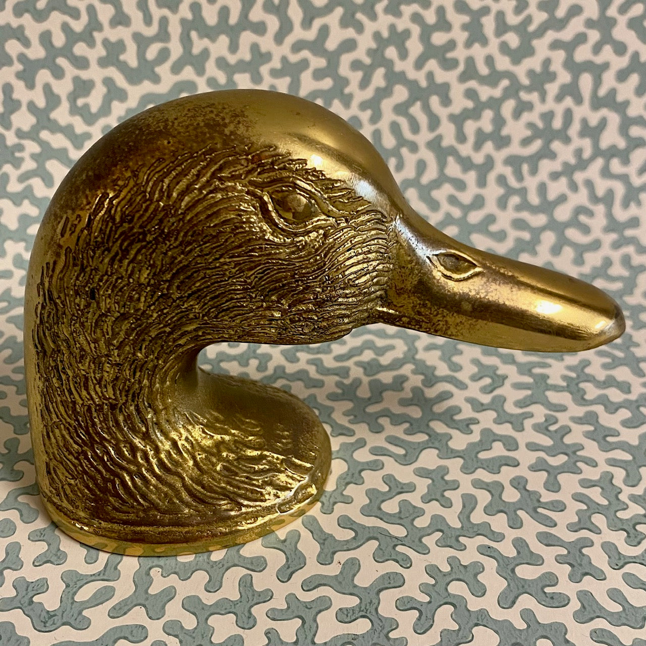 Y75 VINTAGE BRASS DUCK BOTTLE OPENER