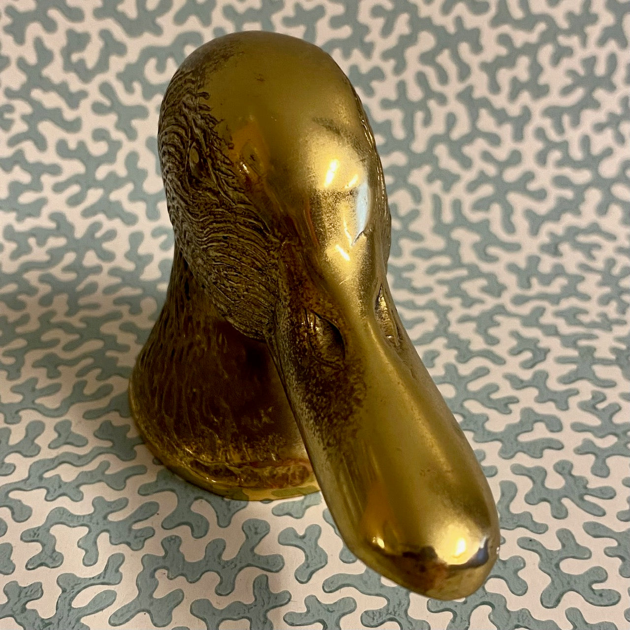Y75 VINTAGE BRASS DUCK BOTTLE OPENER