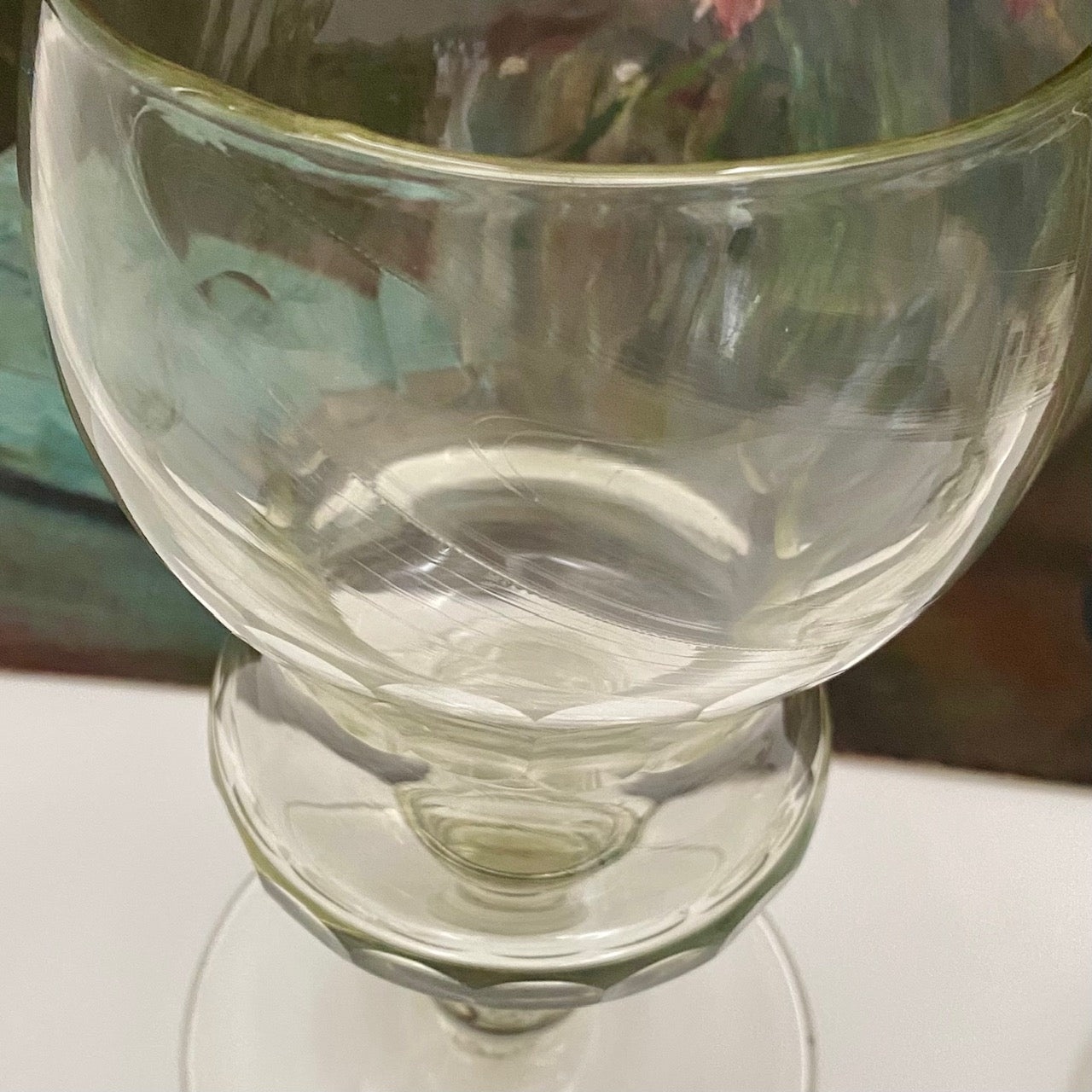 Pair French Glass Apothecary Jars Q94