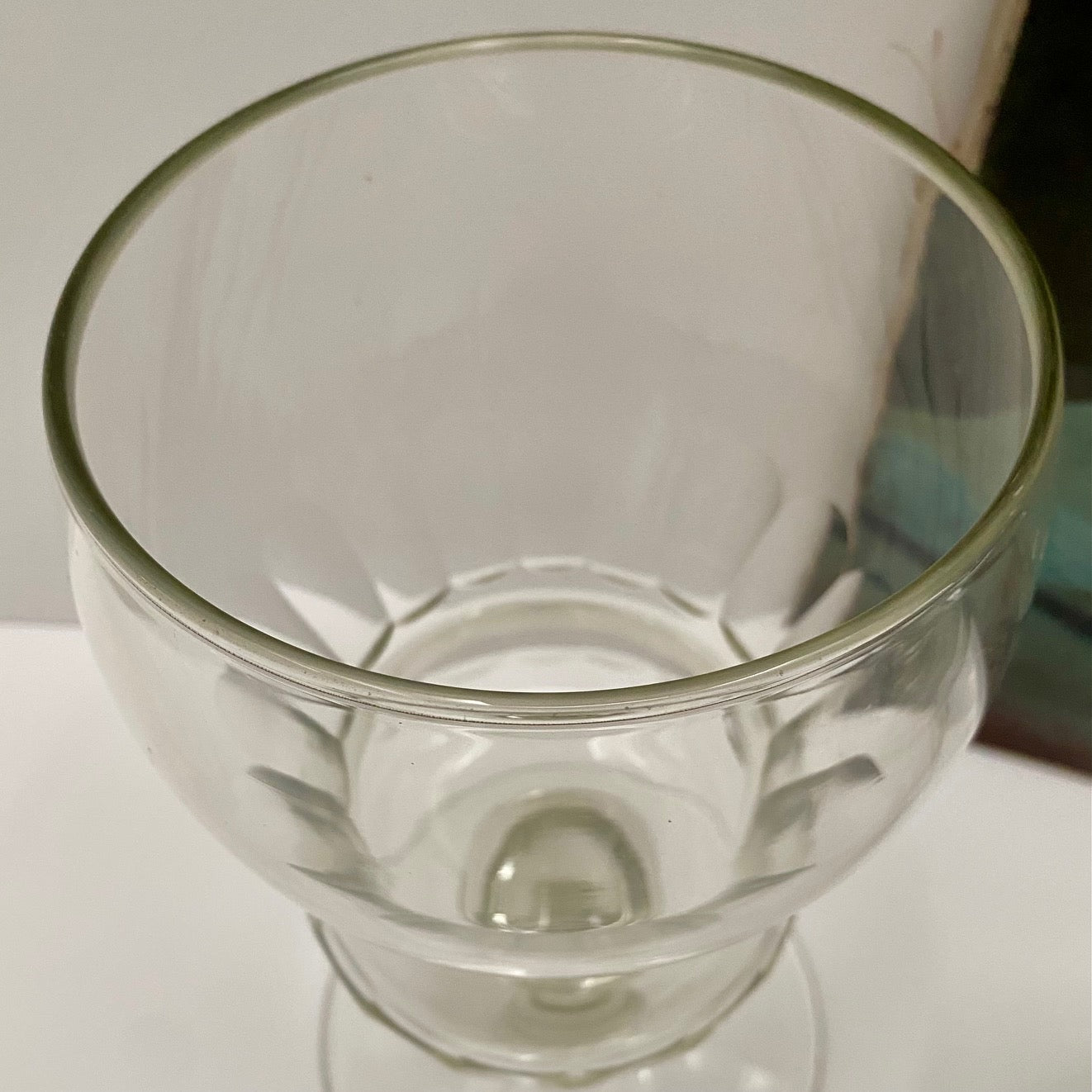 Pair French Glass Apothecary Jars Q94