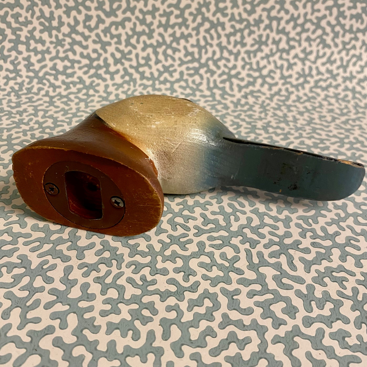 W49 VINTAGE HAND PAINTED WOODEN DUCK BOTTLE OPENER