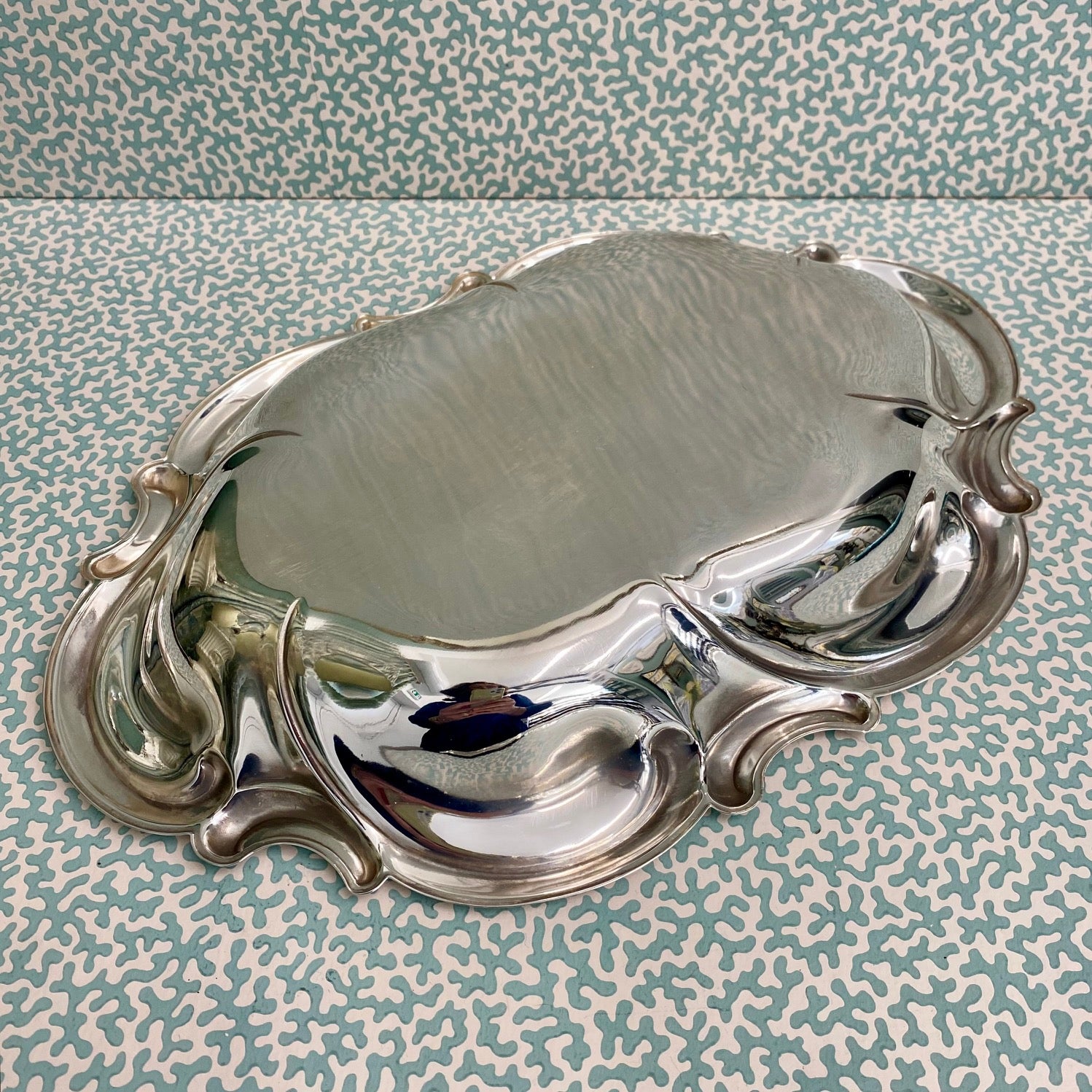 Pretty Silver Plate Serving Dish G134