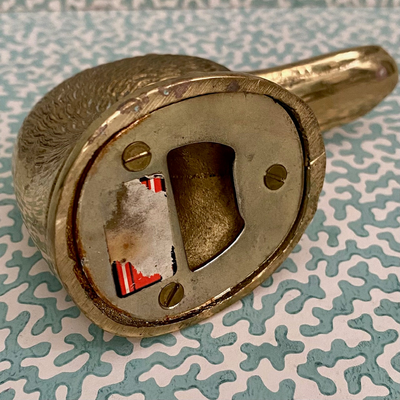 Vintage Brass Ducky Bottler Opener F172
