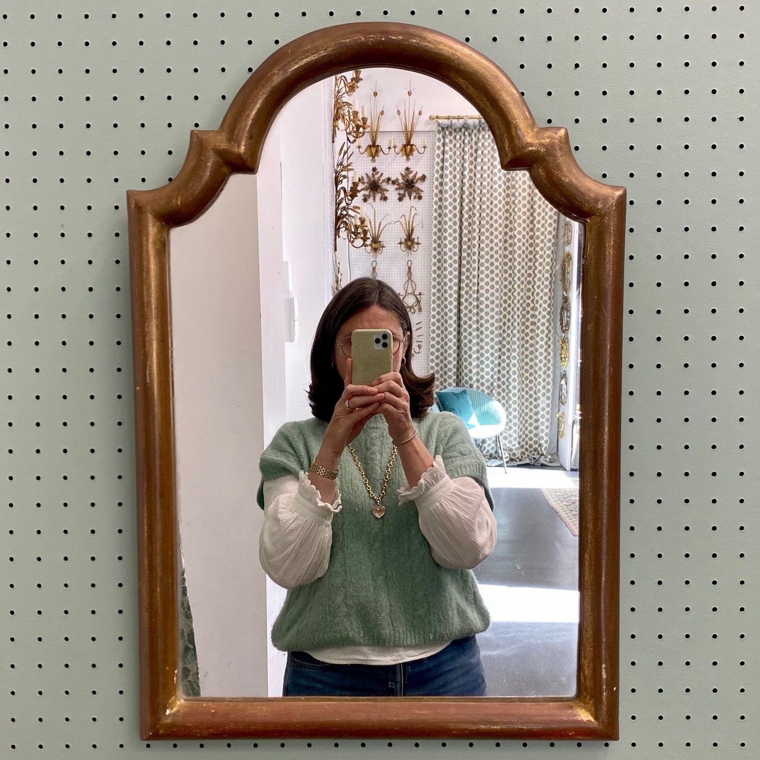 Handsome French Gilt Mirror F169