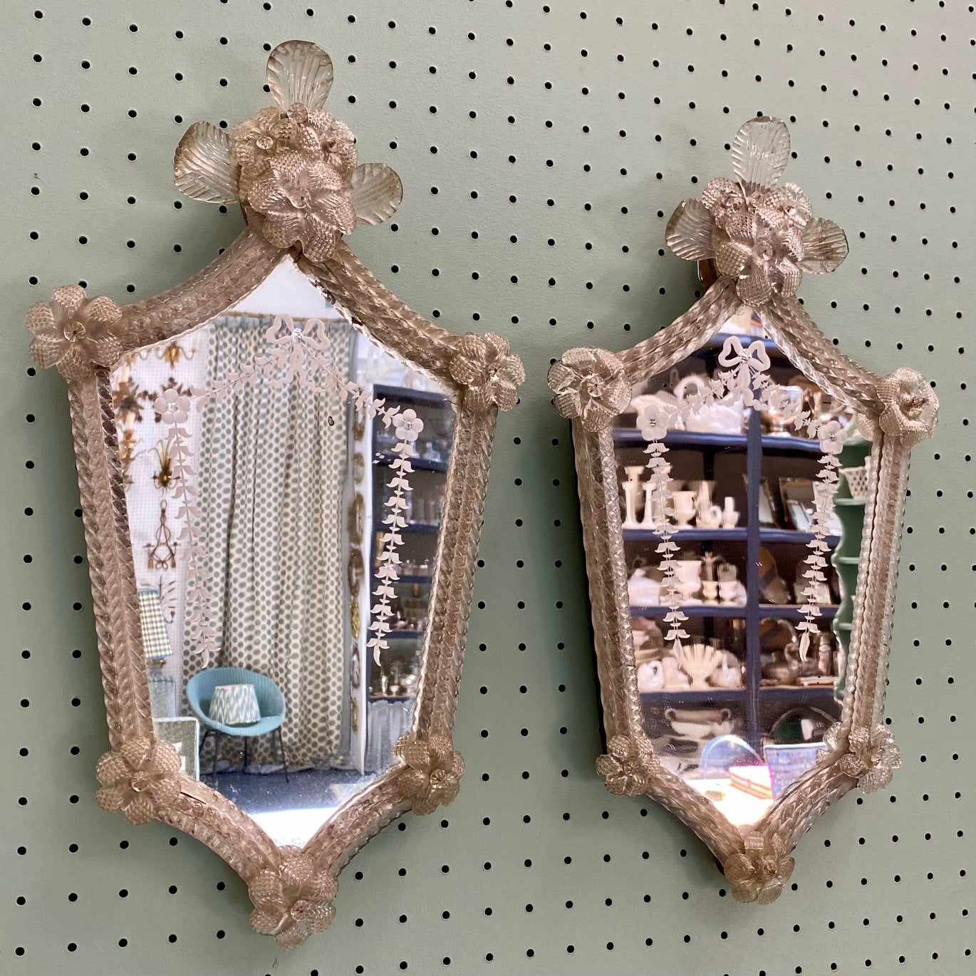Pair Venetian Mirrors V33