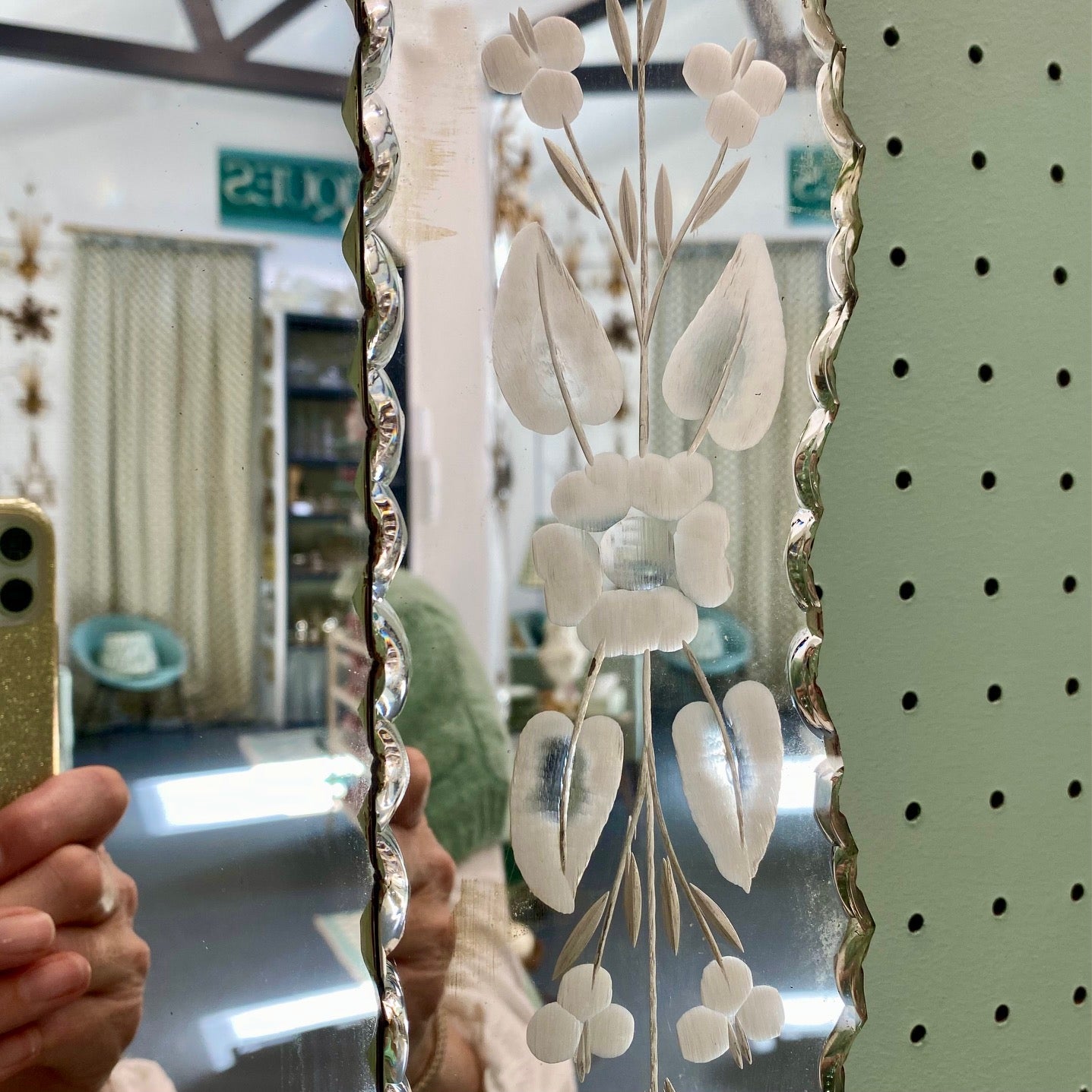 French Art Deco Mirror H132