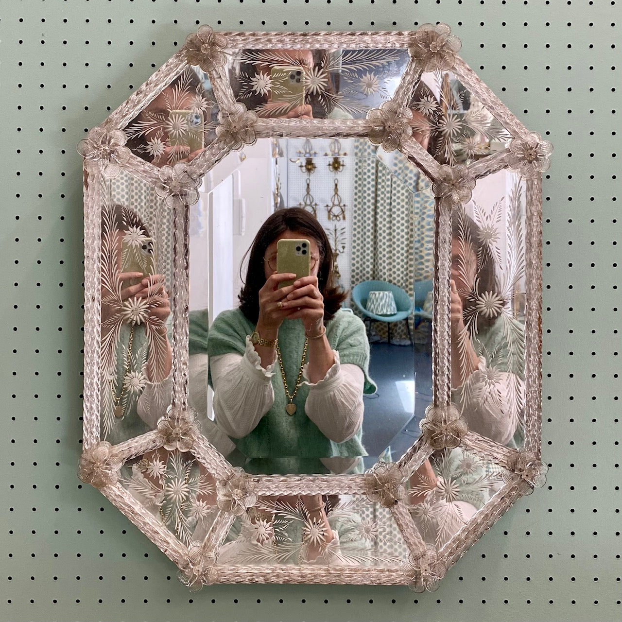 Stunning Antique Venetian Mirror G64