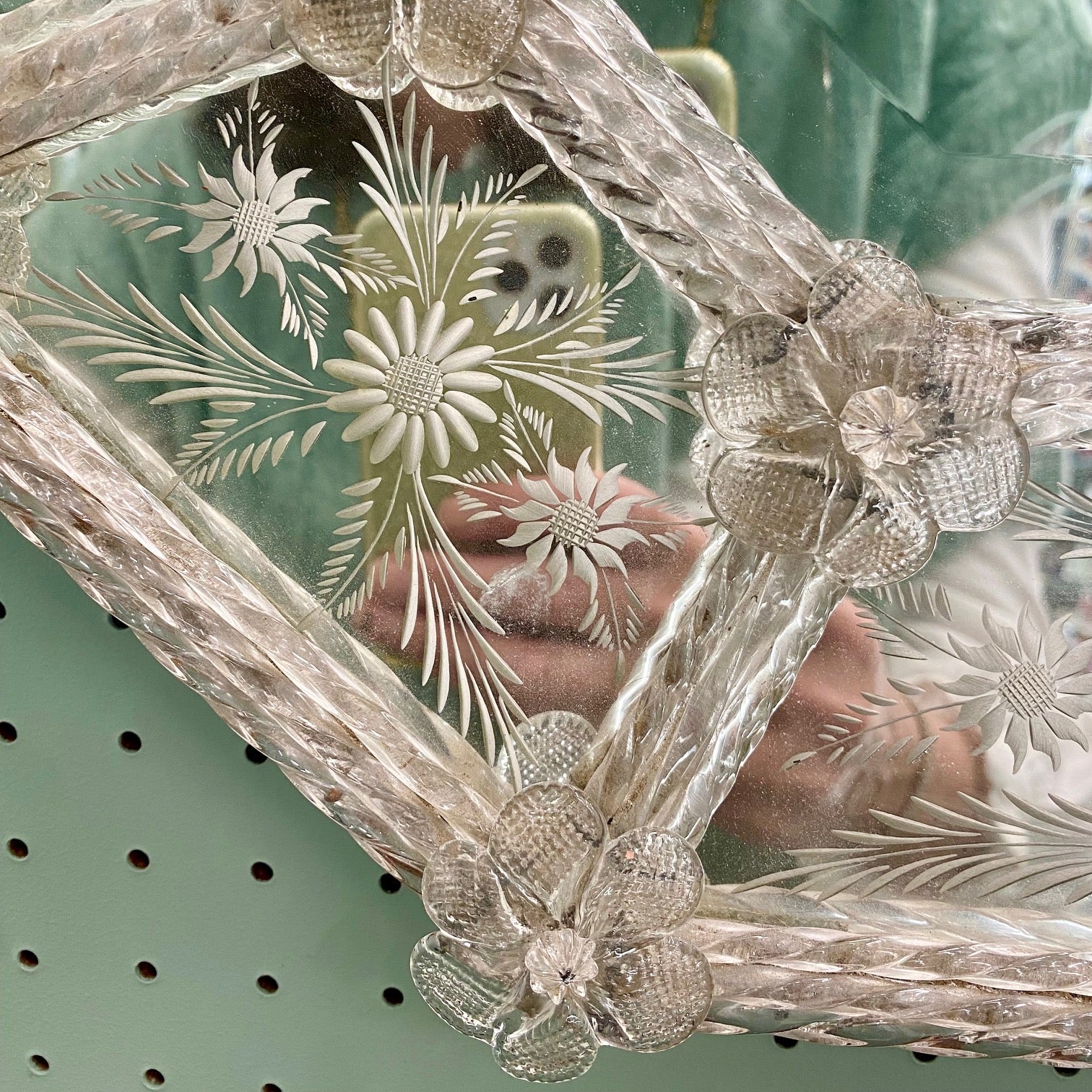 Stunning Antique Venetian Mirror G64