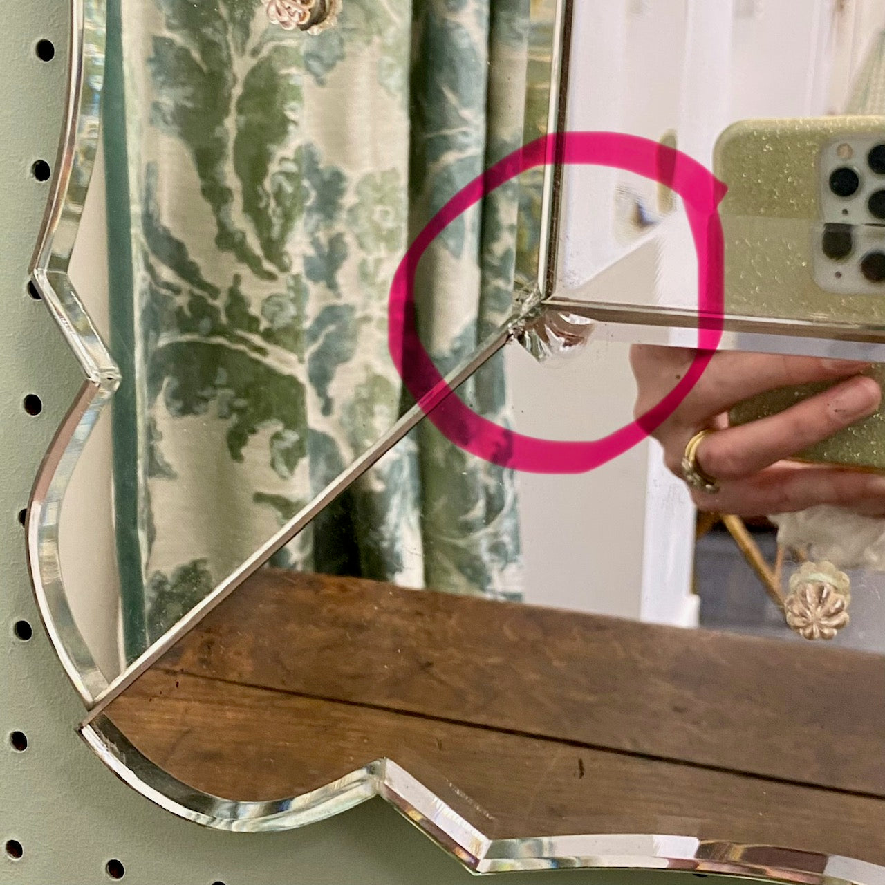 French Art Deco Mirror H139