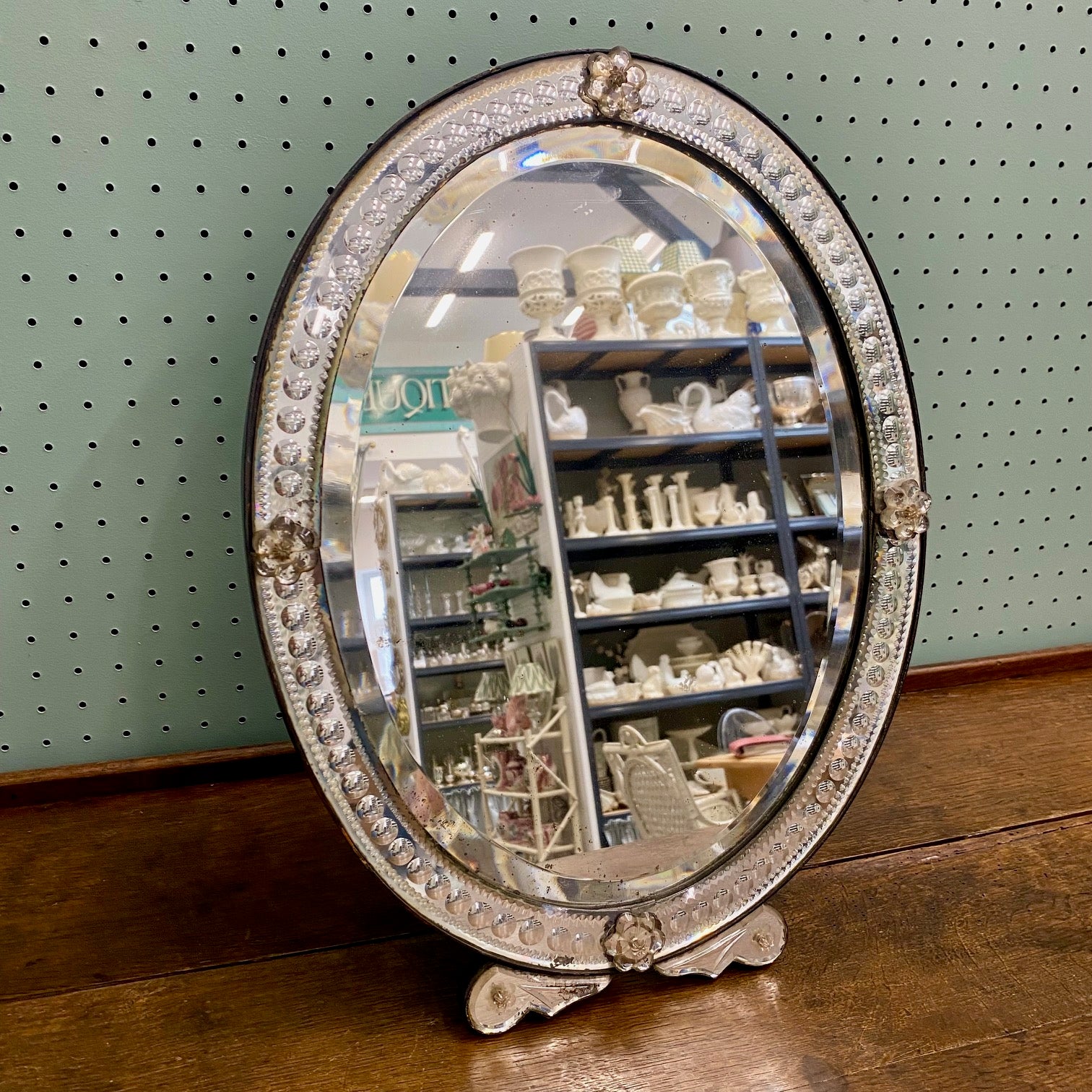 Oval Venetian Dressing Table Mirror H141