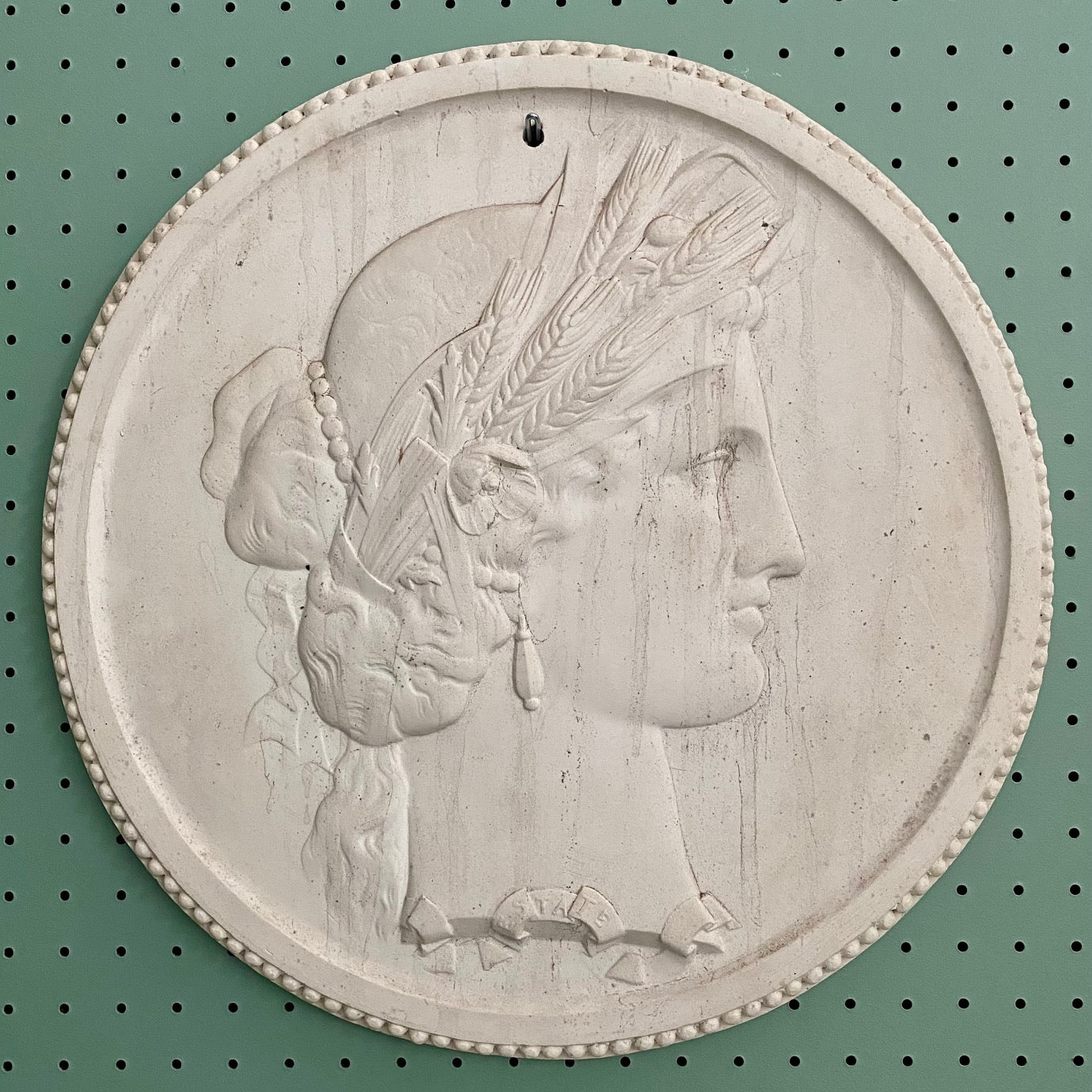 Set of Four LARGE Seasons Plaster Plaques F144