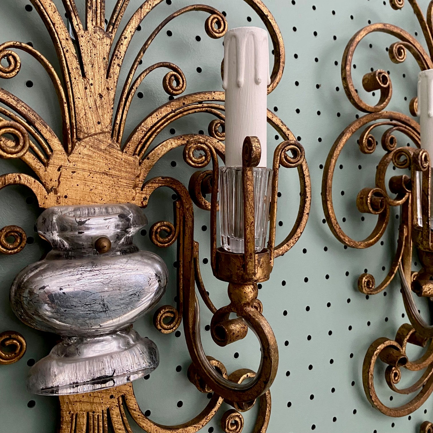 Maison Baguès Pair Large 1920's French Light Sconces H147