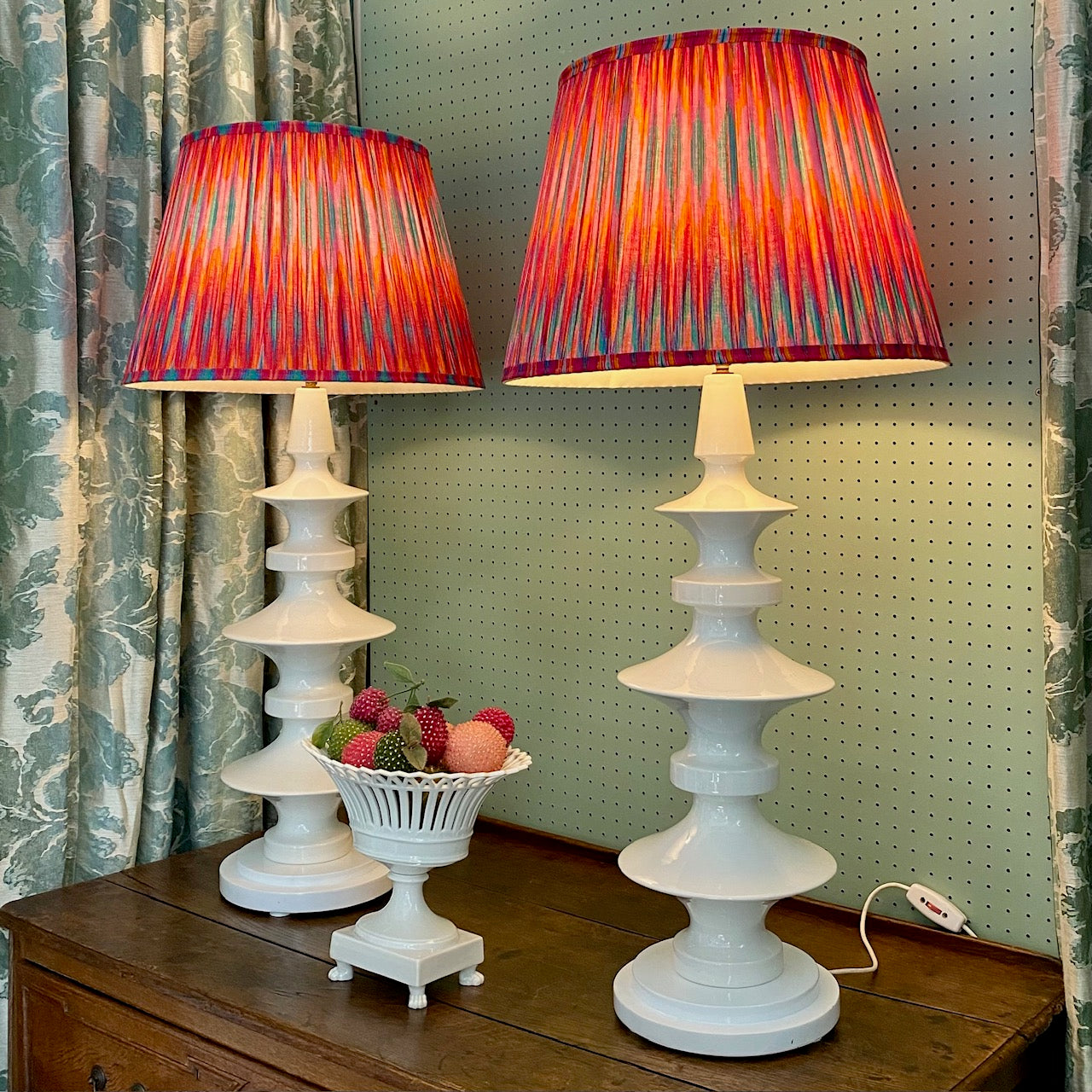 HUGE White Margrit Linck Lamps F17
