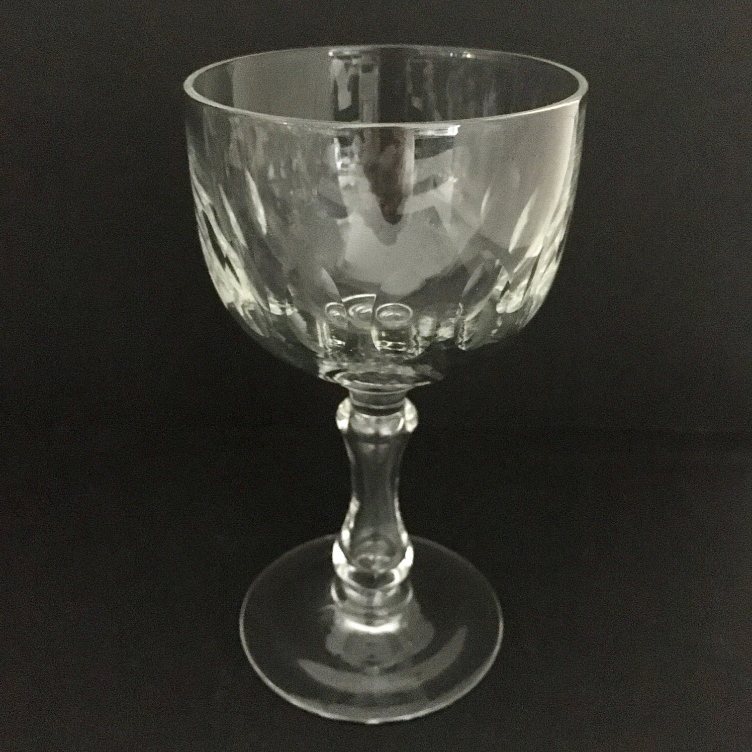 SET OF 12 ANTIQUE BELGIAN WINE GLASSES