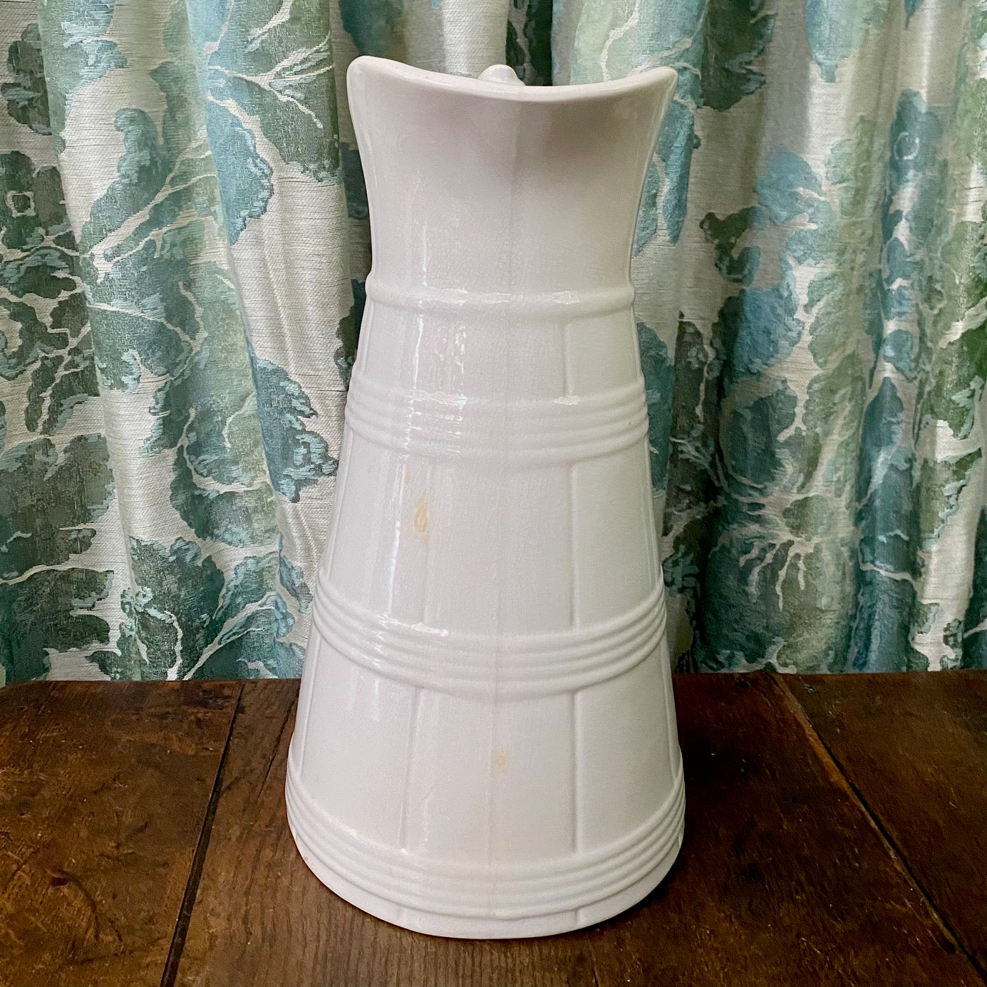 HUGE White Ironstone Belgian Water Jug H154