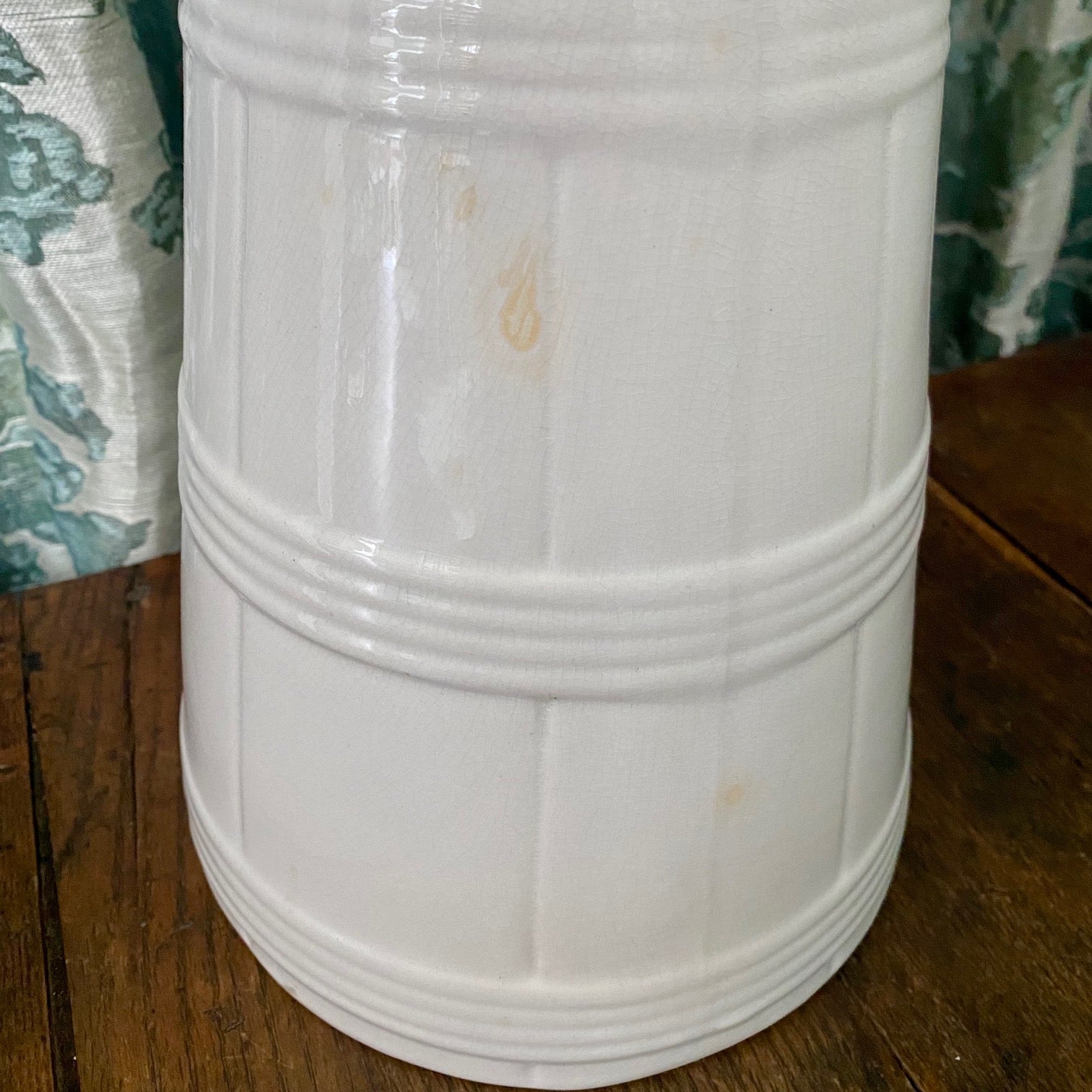 HUGE White Ironstone Belgian Water Jug H154