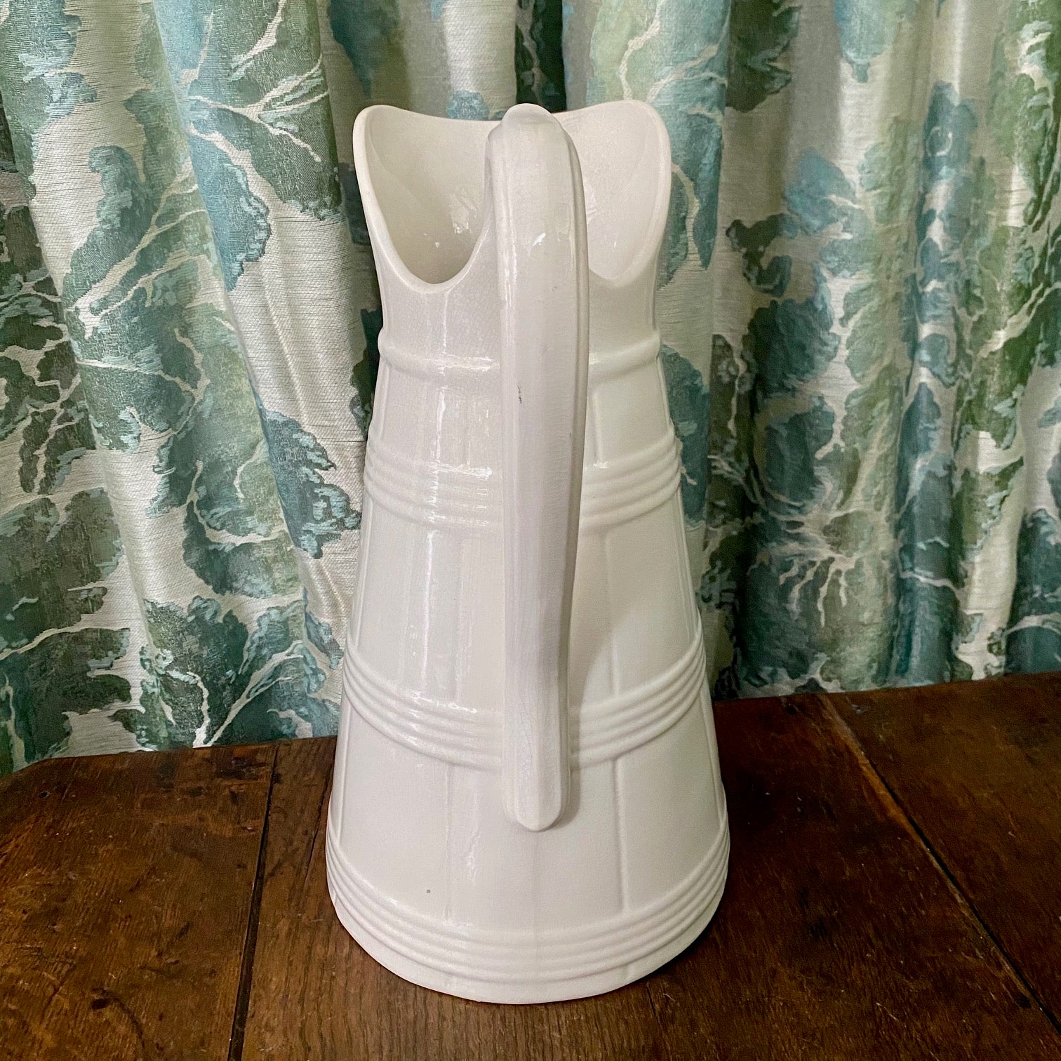 HUGE White Ironstone Belgian Water Jug H154