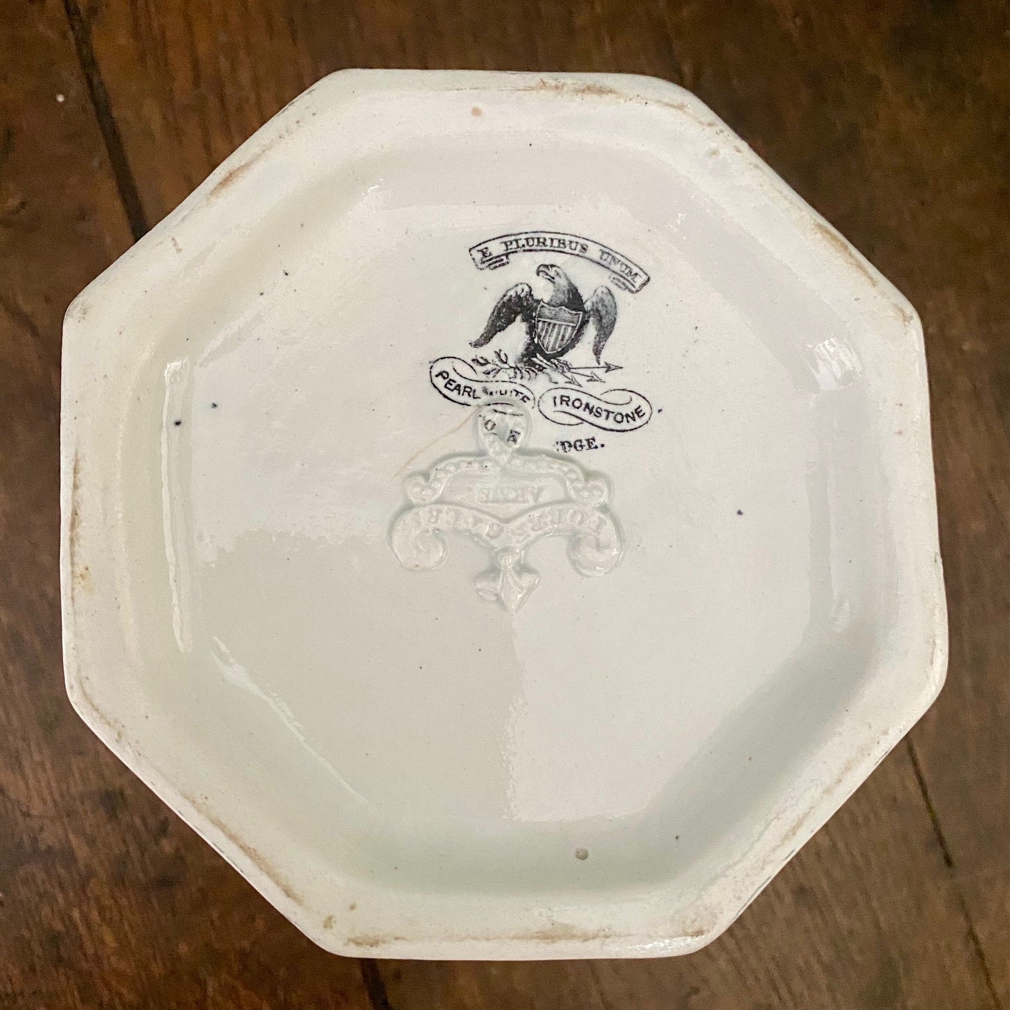 Relief Moulded White Pearlware Ironstone Jug A161