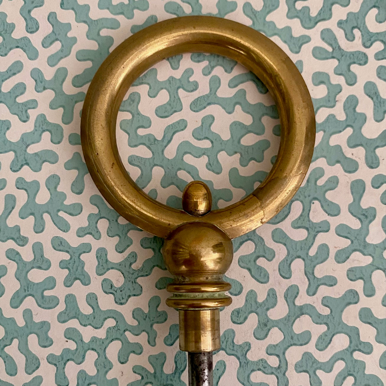 Vintge Brass Corkscrew Key F173