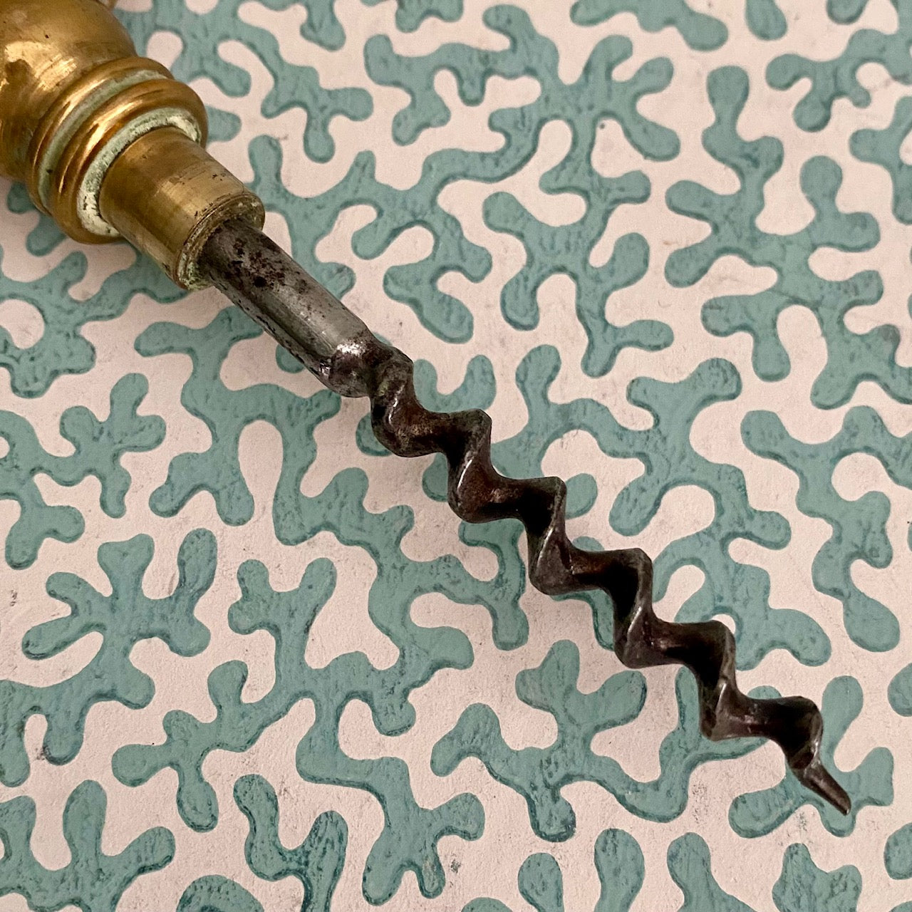 Vintge Brass Corkscrew Key F173