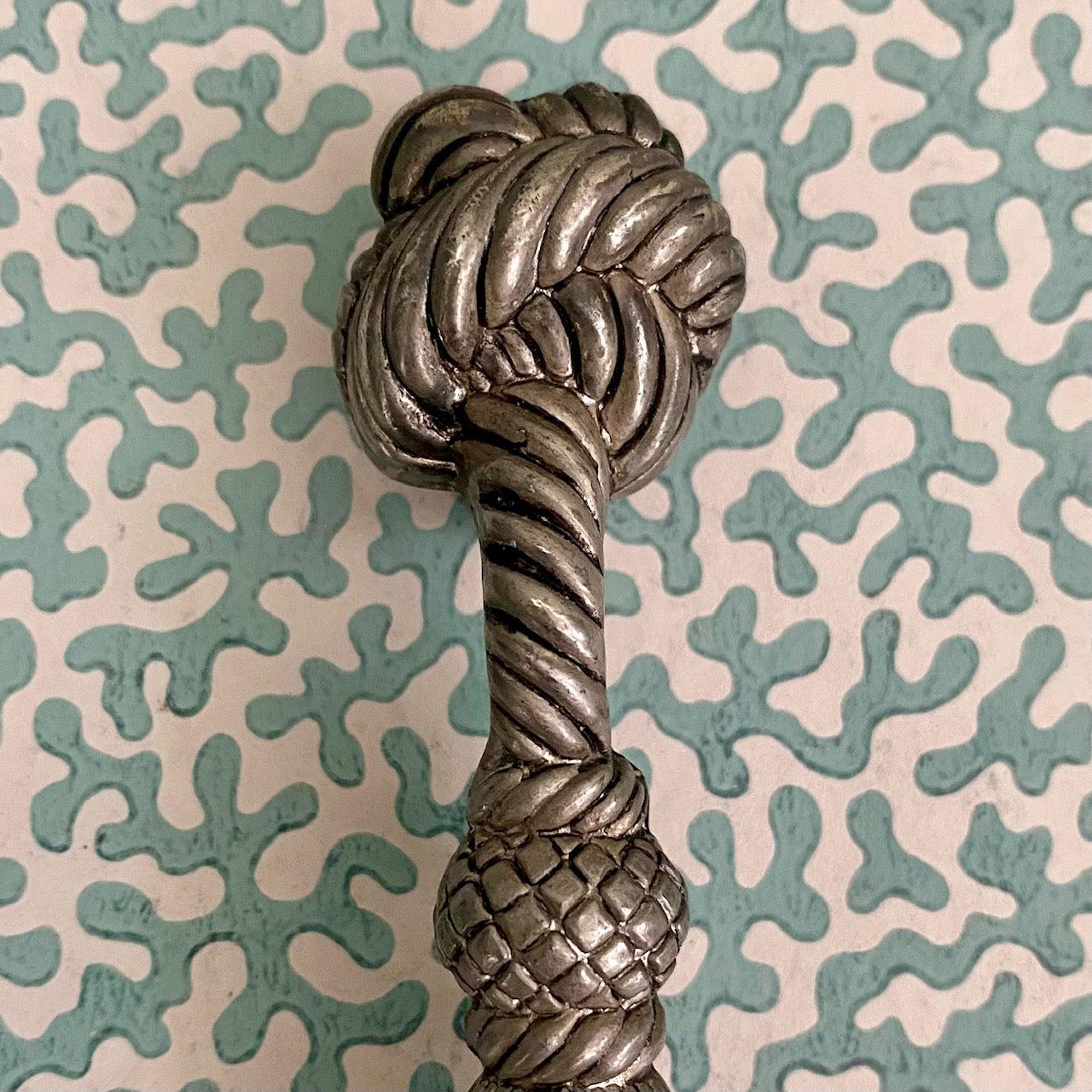 Vintage Silvered Metal Tassel Bottle Opener H151