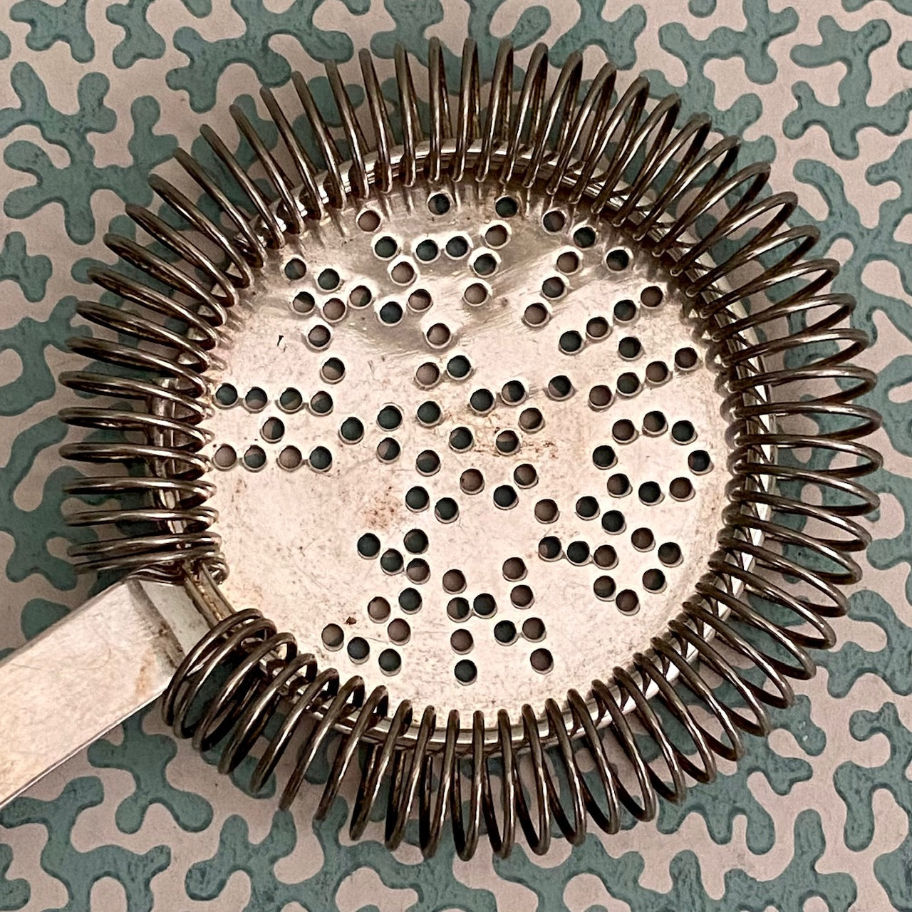 Art Deco Silver Plated Hawthorne Cocktail Strainer G110