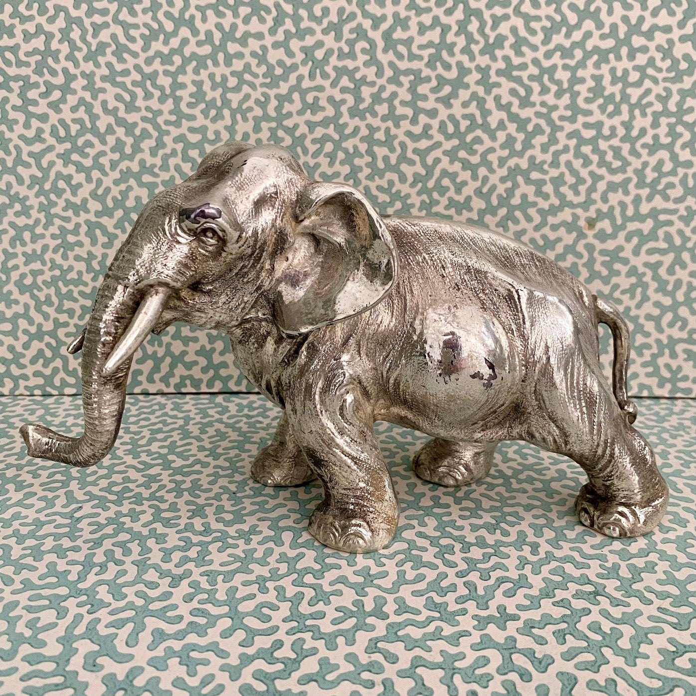 Vintage Silver Plated Indian Elephant B67